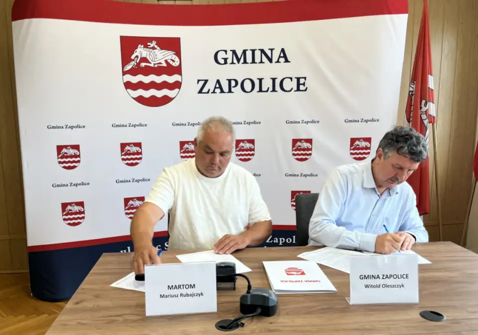 Gmina Zapolice podpisała umowę na przebudowę drogi w Woźnikach