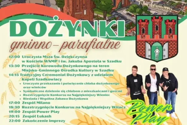Dożynki Gminno-Parafialne w Szadku – 6 września 2026