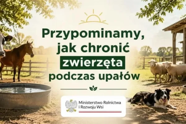 Upały: Powiatowy Lekarz Weterynarii w Łasku radzi, jak dbać o zwierzęta w czasie wysokich temperatur
