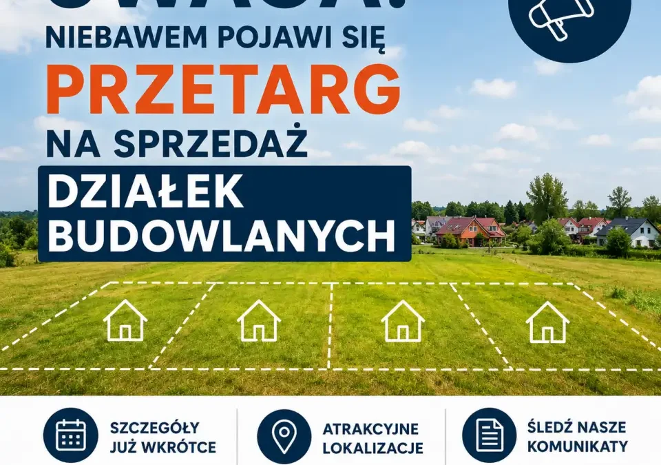 Przetarg na działki budowlane w Choszczewie już 13 sierpnia
