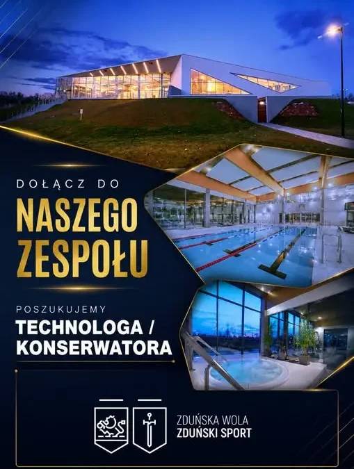 Praca dla technika: Zduńska Woda szuka konserwatora basenów