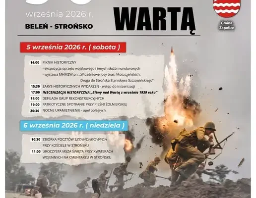 Weekend w Strońsku: inscenizacja Bitwy nad Wartą z 1939 roku