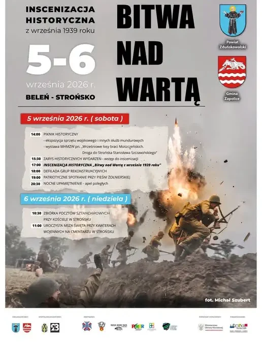 Weekend w Strońsku: inscenizacja Bitwy nad Wartą z 1939 roku