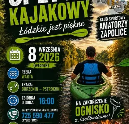 Spływ kajakowy w gminie Zapolice – ostatnie miejsca na wodną przygodę