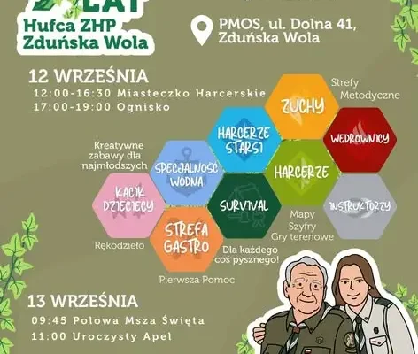90 lat Hufca ZHP Zduńska Wola – jubileuszowe obchody już 12 i 13 września