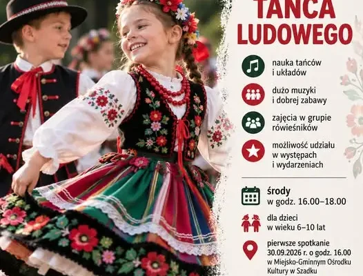 Szadek: Rusza nabór na zajęcia tańca ludowego dla dzieci