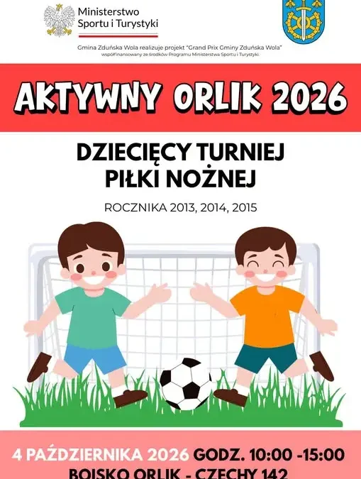Dziecięcy Turniej Piłki Nożnej w Czechach – zakończenie projektu „Aktywny Orlik 2026”