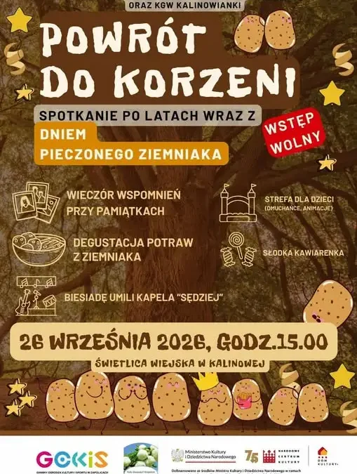 Spotkanie po latach i Dzień Pieczonego Ziemniaka w Kalinowej