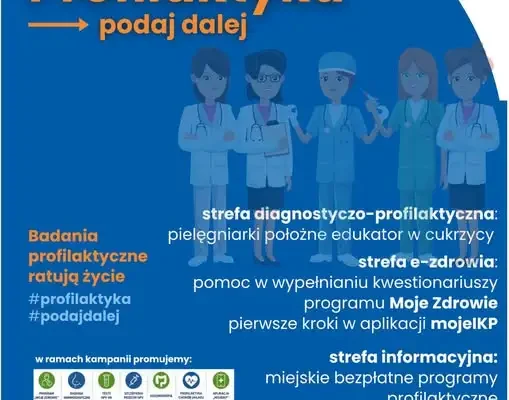 Dzień Profilaktyki w Zduńskiej Woli – specjaliści czekają przed przychodnią