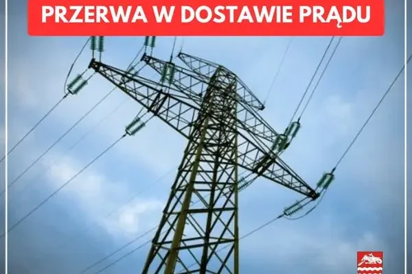 Przerwa w dostawie prądu w Pstrokoniu – 12 października 2026