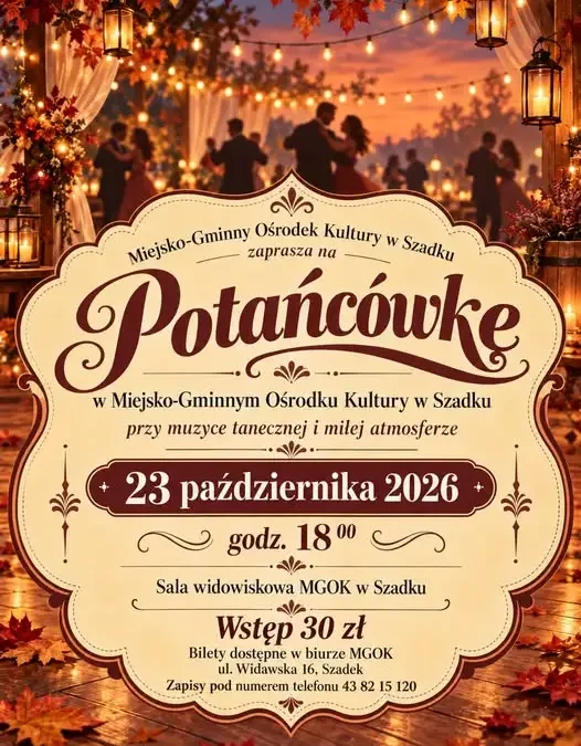 Jesienna potańcówka w Szadku – 23 października 2026