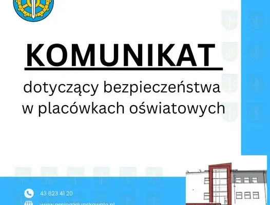 Bezpieczeństwo w szkołach i przedszkolach: wzmożone działania prewencyjne