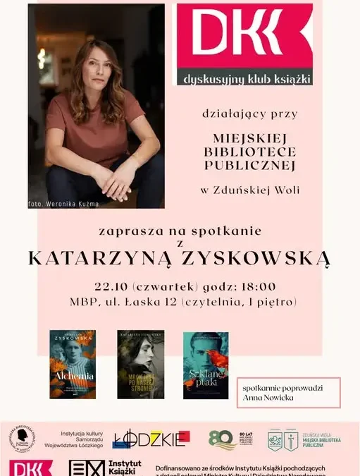 Spotkanie z Katarzyną Zyskowską w zduńskowolskiej bibliotece