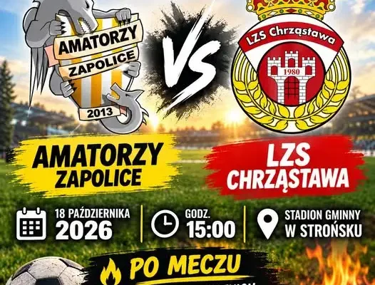 Amatorzy Zapolice zagrają z LZS Chrząstawa – ostatni domowy mecz w tym roku