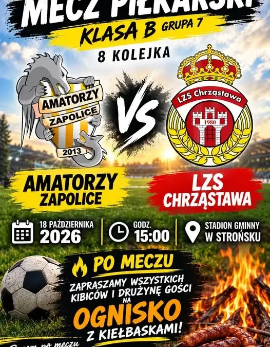 Amatorzy Zapolice zagrają z LZS Chrząstawa – ostatni domowy mecz w tym roku