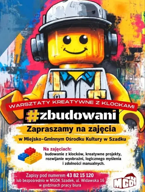 Warsztaty kreatywne z klockami w Szadku – zapisy trwają