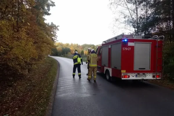 Wypadek w Marżynku – dwie interwencje strażaków w ciągu jednego dnia