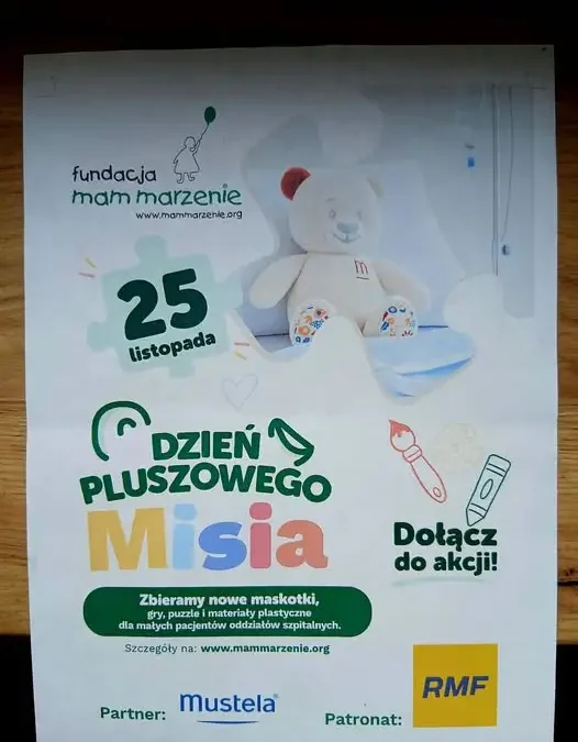Szkoła w Szadku zbiera misie i artykuły plastyczne dla chorych dzieci